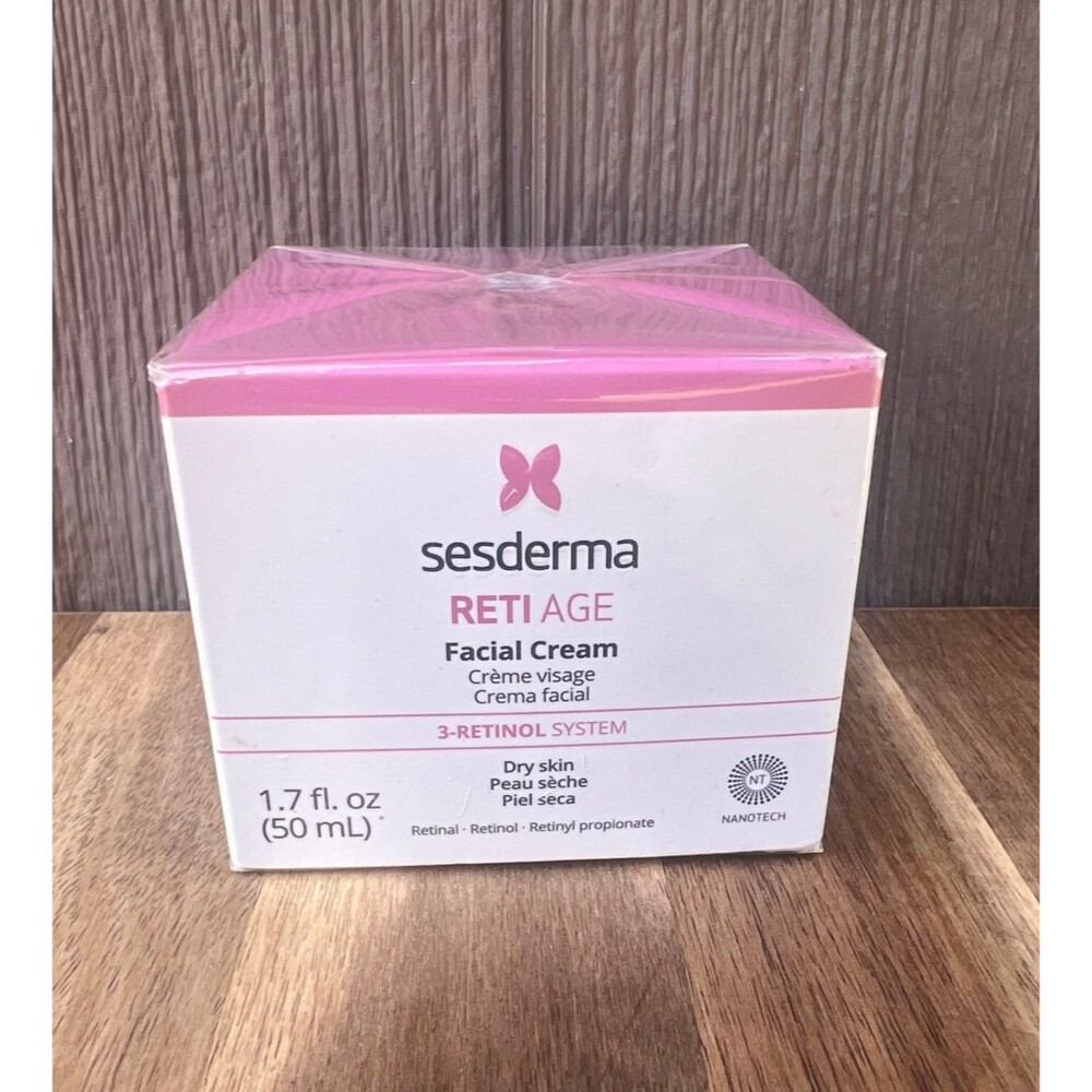Sesderma Reti Age Facial Night Cream 1.7 Fl Oz 50mL Dry Skin Anti-Aging 12/28